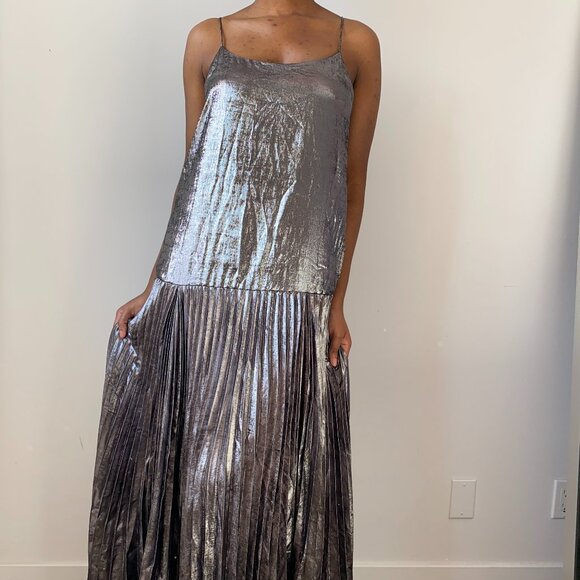 Banana Republic - Silver metallic dress - Picture 2 of 5